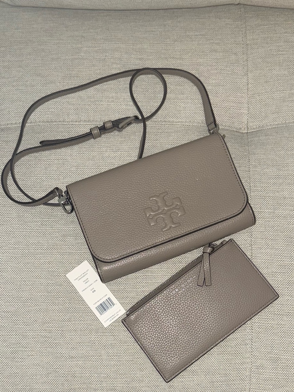 Tory Burch Women's Thea Flat Wallet Crossbody - Picture 2 of 10